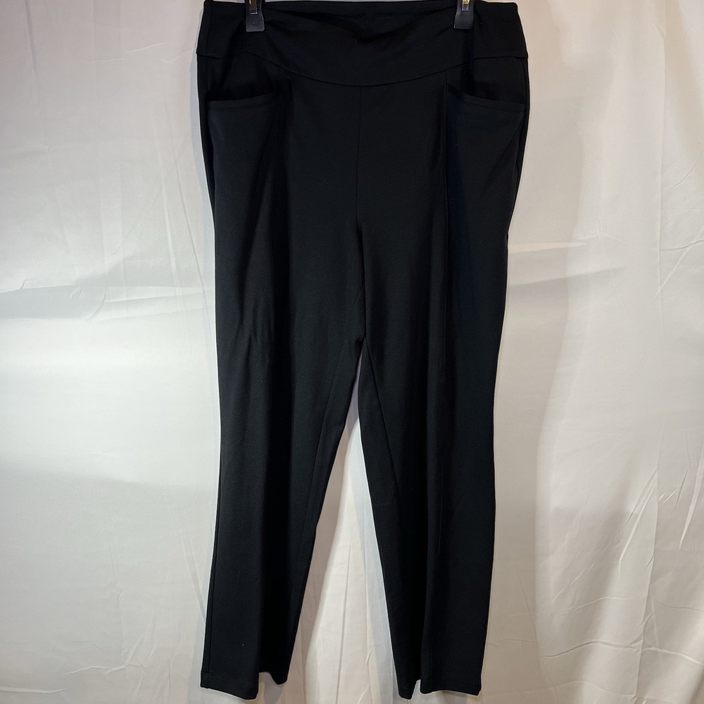 Cato Dress Pants Women's Size 14/16W Black‎ Work Slacks Office Teacher